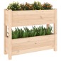 vidaXL Jardinera de madera maciza de pino 77x25x66 cm