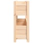 vidaXL Jardinera de madera maciza de pino 77x25x66 cm
