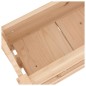 vidaXL Jardinera de madera maciza de pino 77x25x66 cm