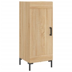 vidaXL Aparador madera contrachapada color roble Sonoma 34,5x34x90 cm