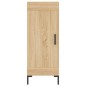 vidaXL Aparador madera contrachapada color roble Sonoma 34,5x34x90 cm vidaXL Aparador madera contrachapada color roble Sonoma 34,5x34x90 cm