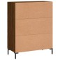 vidaXL Aparador de madera de ingeniería marrón roble 69,5x34x90 cm vidaXL Aparador de madera de ingeniería marrón roble 69,5x34x90 cm