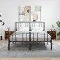 vidaXL Mesita noche 2 uds madera ingeniería roble ahumado 40x35x47,5cm vidaXL Mesita noche 2 uds madera ingeniería roble ahumado 40x35x47,5cm