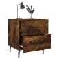 vidaXL Mesita noche 2 uds madera ingeniería roble ahumado 40x35x47,5cm vidaXL Mesita noche 2 uds madera ingeniería roble ahumado 40x35x47,5cm