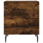 vidaXL Mesita noche 2 uds madera ingeniería roble ahumado 40x35x47,5cm vidaXL Mesita noche 2 uds madera ingeniería roble ahumado 40x35x47,5cm