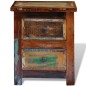 vidaXL Mesita de noche con 2 cajones de madera maciza reciclada vidaXL Mesita de noche con 2 cajones de madera maciza reciclada