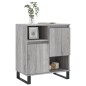 vidaXL Aparador de madera contrachapada gris Sonoma 60x35x70 cm vidaXL Aparador de madera contrachapada gris Sonoma 60x35x70 cm