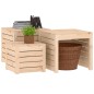 vidaXL Set de cajas de jardín 3 piezas madera maciza de pino vidaXL Set de cajas de jardín 3 piezas madera maciza de pino