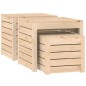 vidaXL Set de cajas de jardín 3 piezas madera maciza de pino vidaXL Set de cajas de jardín 3 piezas madera maciza de pino