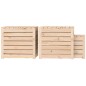 vidaXL Set de cajas de jardín 3 piezas madera maciza de pino vidaXL Set de cajas de jardín 3 piezas madera maciza de pino
