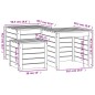 vidaXL Set de cajas de jardín 3 piezas madera maciza de pino vidaXL Set de cajas de jardín 3 piezas madera maciza de pino