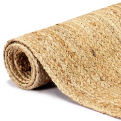 vidaXL Alfombra hecha a mano de yute natural 80x160 cm