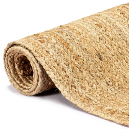 vidaXL Alfombra hecha a mano de yute natural 80x160 cm