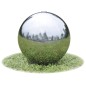 vidaXL Fuente cascada esfera con LEDs de jardín acero inoxidable 30 cm vidaXL Fuente cascada esfera con LEDs de jardín acero inoxidable 30 cm