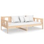 vidaXL Sofá cama de madera maciza de pino 90x200 cm vidaXL Sofá cama de madera maciza de pino 90x200 cm