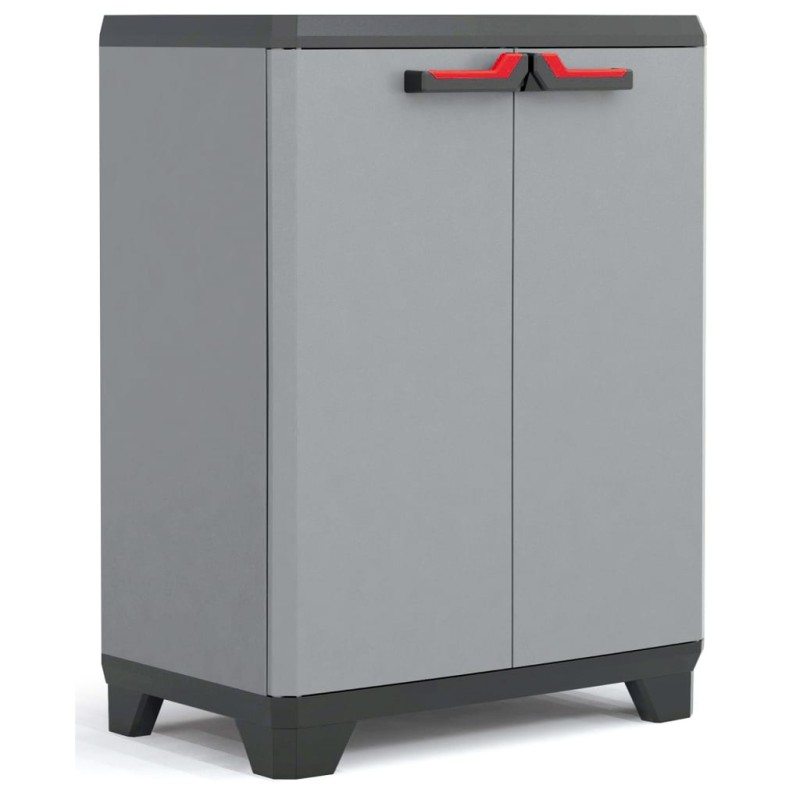 Keter Armario bajo de almacenaje Stilo gris y negro 90 cm Keter Armario bajo de almacenaje Stilo gris y negro 90 cm