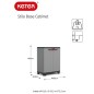 Keter Armario bajo de almacenaje Stilo gris y negro 90 cm Keter Armario bajo de almacenaje Stilo gris y negro 90 cm