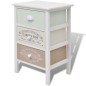 vidaXL Mueble de almacenaje estilo francés con 3 cajones madera vidaXL Mueble de almacenaje estilo francés con 3 cajones madera