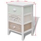 vidaXL Mueble de almacenaje estilo francés con 3 cajones madera vidaXL Mueble de almacenaje estilo francés con 3 cajones madera
