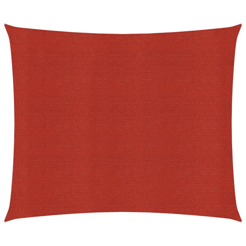 vidaXL Toldo de vela HDPE rojo 160 g/m² 3,6x3,6 m vidaXL Toldo de vela HDPE rojo 160 g/m² 3,6x3,6 m