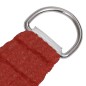vidaXL Toldo de vela HDPE rojo 160 g/m² 3,6x3,6 m vidaXL Toldo de vela HDPE rojo 160 g/m² 3,6x3,6 m