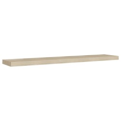 vidaXL Estante flotante de pared MDF color roble 120x23,5x3,8 cm