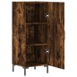 vidaXL Aparador madera de ingeniería roble ahumado 34,5x34x90 cm vidaXL Aparador madera de ingeniería roble ahumado 34,5x34x90 cm