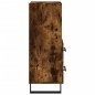 vidaXL Aparador madera de ingeniería roble ahumado 34,5x34x90 cm vidaXL Aparador madera de ingeniería roble ahumado 34,5x34x90 cm