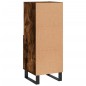 vidaXL Aparador madera de ingeniería roble ahumado 34,5x34x90 cm vidaXL Aparador madera de ingeniería roble ahumado 34,5x34x90 cm