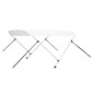 vidaXL Toldo Bimini de 2 arcos blanco 180x150x110 cm vidaXL Toldo Bimini de 2 arcos blanco 180x150x110 cm