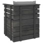 vidaXL Muebles de palés de jardín 5 piezas cojines madera maciza pino vidaXL Muebles de palés de jardín 5 piezas cojines madera maciza pino