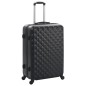 vidaXL Juego de maletas rígidas con ruedas trolley 3 piezas negro ABS vidaXL Juego de maletas rígidas con ruedas trolley 3 piezas negro ABS