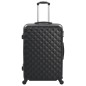 vidaXL Juego de maletas rígidas con ruedas trolley 3 piezas negro ABS vidaXL Juego de maletas rígidas con ruedas trolley 3 piezas negro ABS
