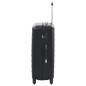 vidaXL Juego de maletas rígidas con ruedas trolley 3 piezas negro ABS vidaXL Juego de maletas rígidas con ruedas trolley 3 piezas negro ABS