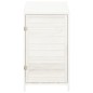 vidaXL Cobertizo de jardín madera de abeto maciza blanco 55x52x112 cm vidaXL Cobertizo de jardín madera de abeto maciza blanco 55x52x112 cm