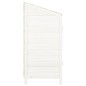 vidaXL Cobertizo de jardín madera de abeto maciza blanco 55x52x112 cm vidaXL Cobertizo de jardín madera de abeto maciza blanco 55x52x112 cm
