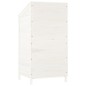 vidaXL Cobertizo de jardín madera de abeto maciza blanco 55x52x112 cm vidaXL Cobertizo de jardín madera de abeto maciza blanco 55x52x112 cm