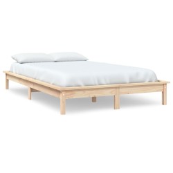 vidaXL Estructura de cama de madera maciza de pino 200x200 cm
