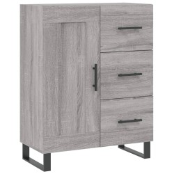 vidaXL Aparador de madera de ingeniería gris Sonoma 69,5x34x90 cm