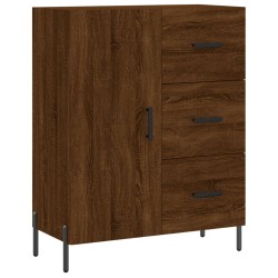 vidaXL Aparador de madera de ingeniería marrón roble 69,5x34x90 cm