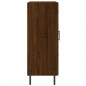vidaXL Aparador de madera de ingeniería marrón roble 69,5x34x90 cm vidaXL Aparador de madera de ingeniería marrón roble 69,5x34x90 cm