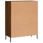 vidaXL Aparador de madera de ingeniería marrón roble 69,5x34x90 cm vidaXL Aparador de madera de ingeniería marrón roble 69,5x34x90 cm