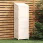 vidaXL Cobertizo de jardín madera maciza de abeto blanco 55x52x174,5cm