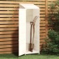 vidaXL Cobertizo de jardín madera maciza de abeto blanco 55x52x174,5cm