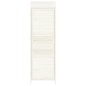 vidaXL Cobertizo de jardín madera maciza de abeto blanco 55x52x174,5cm