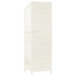 vidaXL Cobertizo de jardín madera maciza de abeto blanco 55x52x174,5cm