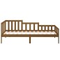 vidaXL Sofá cama madera maciza de pino marrón miel 90x200 cm vidaXL Sofá cama madera maciza de pino marrón miel 90x200 cm