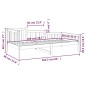 vidaXL Sofá cama madera maciza de pino marrón miel 90x200 cm vidaXL Sofá cama madera maciza de pino marrón miel 90x200 cm