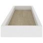 vidaXL Estantes de pared Loggia 4 uds roble y blanco MDF 80x15x4 cm vidaXL Estantes de pared Loggia 4 uds roble y blanco MDF 80x15x4 cm