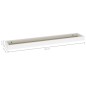 vidaXL Estantes de pared Loggia 4 uds roble y blanco MDF 80x15x4 cm vidaXL Estantes de pared Loggia 4 uds roble y blanco MDF 80x15x4 cm